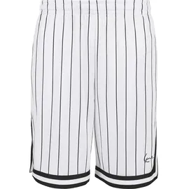 Karl Kani KM-PS011-002-02 Small Signature Pinstripe Mesh Short - Schwarz