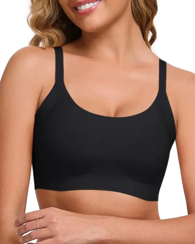 ubras-Classic Spaghetti-Träger Bralette-Smart Size-Schwarz-S-33
