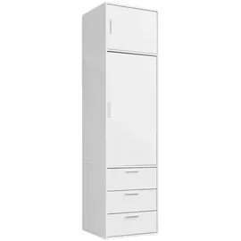 mokebo Drehtürenschrank Der Grenzenlose 60 x 234 x 58 cm Weiß