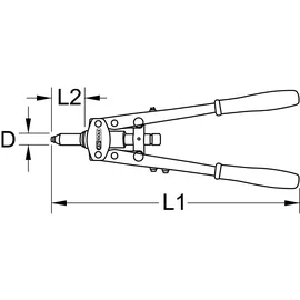 KS Tools Blindnietzange 150.9530