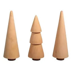 Rayher Bastelholz natur Bäume Ø 2,9 cm 3 St.