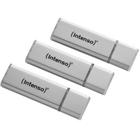 Intenso Alu Line 32 GB silber USB 2.0 3er Pack
