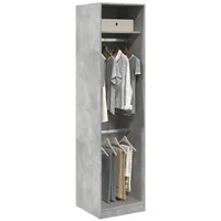 VidaXL Kleiderschrank Betongrau 50x50x200 cm Holzwerkstoff