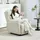 Homcom Relaxsessel Fernsehsessel mit Liegefunktion Polyester 80 x 101 x 94 cm Beige