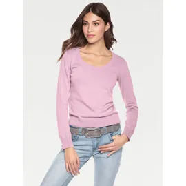 Heine Rundhals-Pullover rosa 38