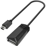 Hama USB-OTG-Adapter Micro-USB auf USB-A 0,15 m Schwarz