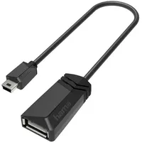 Hama USB-OTG-Adapter Micro-USB auf USB-A 0,15 m Schwarz