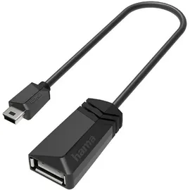 Hama USB-OTG-Adapter Micro-USB auf USB-A 0,15 m Schwarz