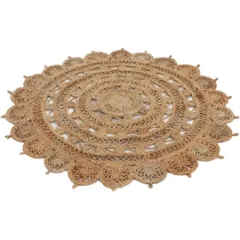 carpetfine Cate Juteteppich Ø 60 cm Beige