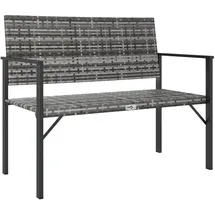 vidaXL Gartenbank 111 x 58 x 88 cm Grau