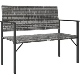 vidaXL Gartenbank 111 x 58 x 88 cm Grau