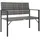 vidaXL Gartenbank 111 x 58 x 88 cm Grau