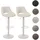 MCW Barhocker N64 2er Set drehbar höhenverstellbar  Weiß