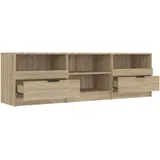vidaXL Sonoma-Eiche TV-Lowboard 150x33,5x45 cm Holzwerkstoff