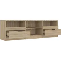 vidaXL Sonoma-Eiche TV-Lowboard 150x33,5x45 cm Holzwerkstoff