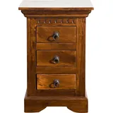 MASSIVMOEBEL24.DE Nachttisch Akazie 40x38x59 honig lackiert Oxford #0502