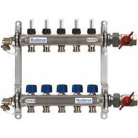 Buderus Logafix Edelstahl verteiler 10HK DFM 0-5l/min HVE-FD-AK/10 10