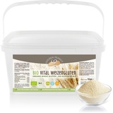 Bio Vital Weizengluten 5 kg Weizenkleber Weizeneiweiß Mehl vegan Seitan Zutat