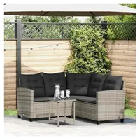 Kleine L-Form Balkon Lounge Ecklounge Gartenmöbel Set Rattan Möbel für den Außenbereich