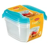 Curver FRESH & GO Frischhaltedose, 3-tlg, K207756KB44KK , 1 Set: 3 x 1,2 Liter