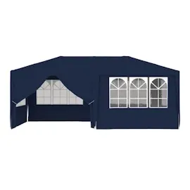 vidaXL Profi-Partyzelt 4 x 6 m inkl. Seitenteile blau