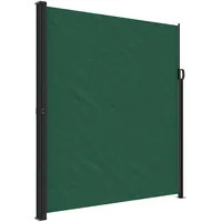 vidaXL Seitenmarkise 220 x 300 cm Dunkelgrün Polyester