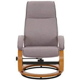 Home Affaire Relaxsessel »Paris, TV-Sessel mit Hocker und manueller Liegefunktion«, (Set, 2 St., bestehend aus Sessel und Hocker), Dreh- und Kippfunktion grau