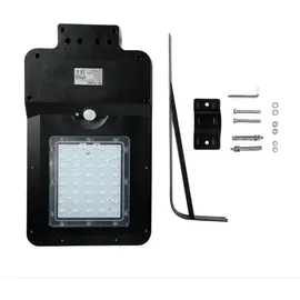 V-Tac - Solar Straßenleuchte, mit Solarpanel, Schwarz,