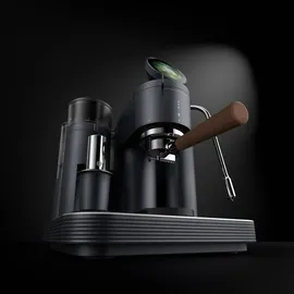 roastly munich Meraki Espressomaschine mit Mahlwerk Schwarz