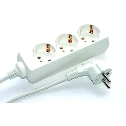 E&P E 51, 1,5 m, Unmanaged, Kunststoff, Weiß, Kunststoff, PVC, 3 AC-Ausgänge