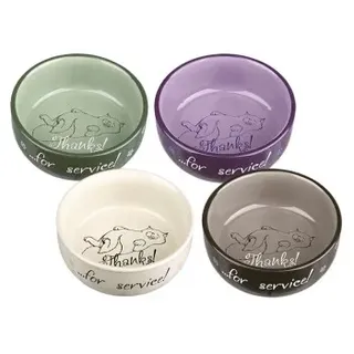 Trixie Thanks for Service, Keramik, 0,3 l/ø 11 cm assorted colours