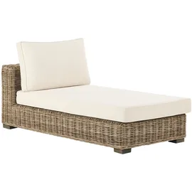 Beliani Varallo Loungeset 4-Sitzer grau/cremeweiß