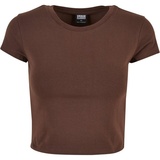 URBAN CLASSICS Cropped Tee T-Shirt, brown XL