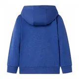 vidaXL Kinder-Kapuzenpullover mit Reißverschluss Blau 116