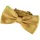 DonDon Edle messingfarbene Fliege bzw. Schleife mit Haken - bereits gebunden und verstellbar - Einheitsgröße