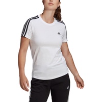 adidas Damen Essentials Slim Langarm T-Shirt White/Black, M