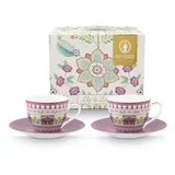 Pip Studio Lily&Lotus Espressotasse m.U. lila 120ml 4tlg