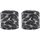 Jordan Nike Jordan Dri‐FIT Terry Wristbands 2er Pack Printed – Basketball Schweißbänder – Sport Wristbands für Training & Fitness, Black/Black/White, One Size