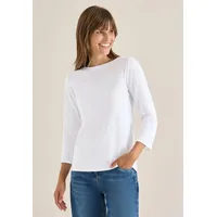 Cecil Basic U-Boot Shirt Weiß M