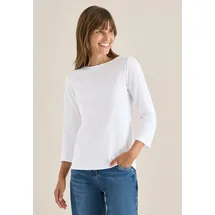 Cecil Basic U-Boot Shirt Weiß M