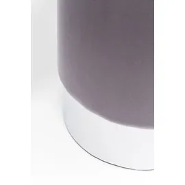 Kare Hocker Cherry Samt 35 x 42 x 35 cm Grau/Silber