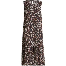 Betty & Co Sommerkleid Braun Leo-Look 42