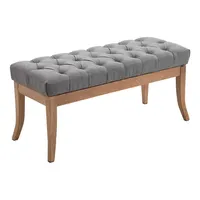 CLP Sitzbank Ramses Stoff antik-hell grau/100 cm