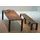 jan kurtz Sitzbank Leos Nussbaum Beige 200 x 45 x 45 cm