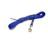 Julius-K9 IDC Color & Gray gumierte Leine, 20 mm x 3 m ohne Schlaufe, Blau-Grau