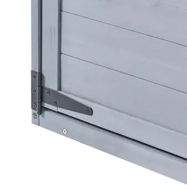 Beliani Gerätehaus 1,30 x 0,57 m Grau