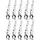 Vevor Übersteigschutz Zaunerhöhung, 10er-Pack, Stacheldrahtabweiser 375 mm, Stacheldrahthalter für 3,3 cm bis 3,8 cm Maschendrahtzäune, Ω-Halterungsdesign, Stacheldrahtarm aus verzinktem Stahl