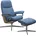 Relaxsessel blau blau 91cm 102cm 79cm Sessel Relaxsessel mit Hocker mit