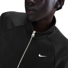 Nike W NSW NK WR POLY KNIT JKT BLACK/WHITE,