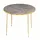 JV Möbel Moderner Grauer Couchtisch Holz und Edelstahl 90 x 47 cm